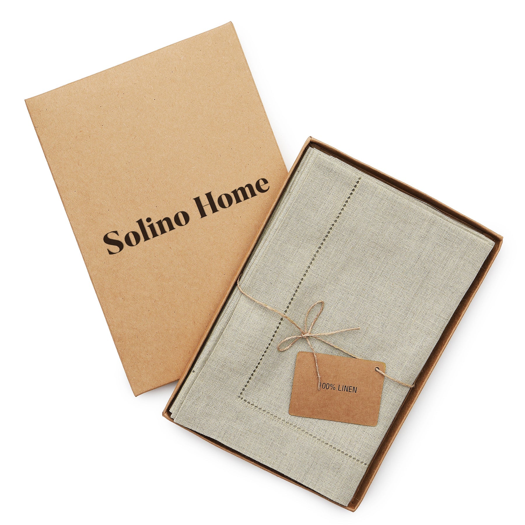 Premium Classic Hemstitch Linen Napkins - Elegant Dinner Table Decor for Weddings, Parties & Fine Dining