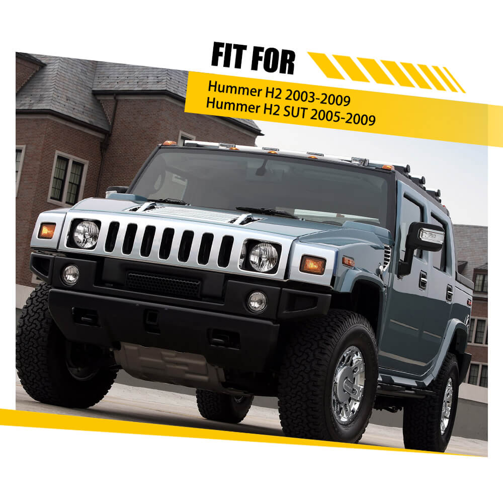 03-09 Hummer H2 & 05-09 H2 SUT Roof Light Gaskets - 10pcs Waterproof Anti-Leak Seal Kit for Off-Road Adventure & Extreme Weather Protection