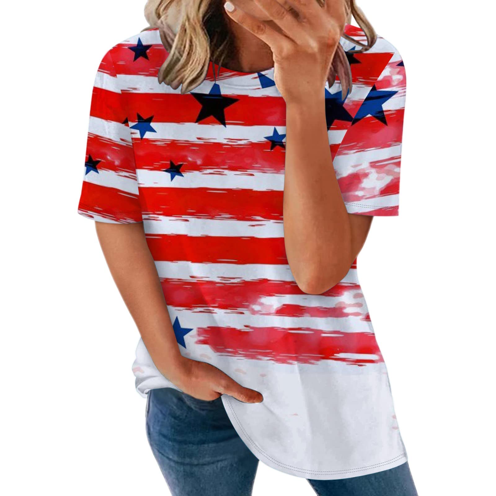 Women's Summer Short Sleeve T-Shirts - Casual Loose Fit Crewneck Graphic Tee Tops for Women | Perfect for Beach, Vacation & Everyday Wear