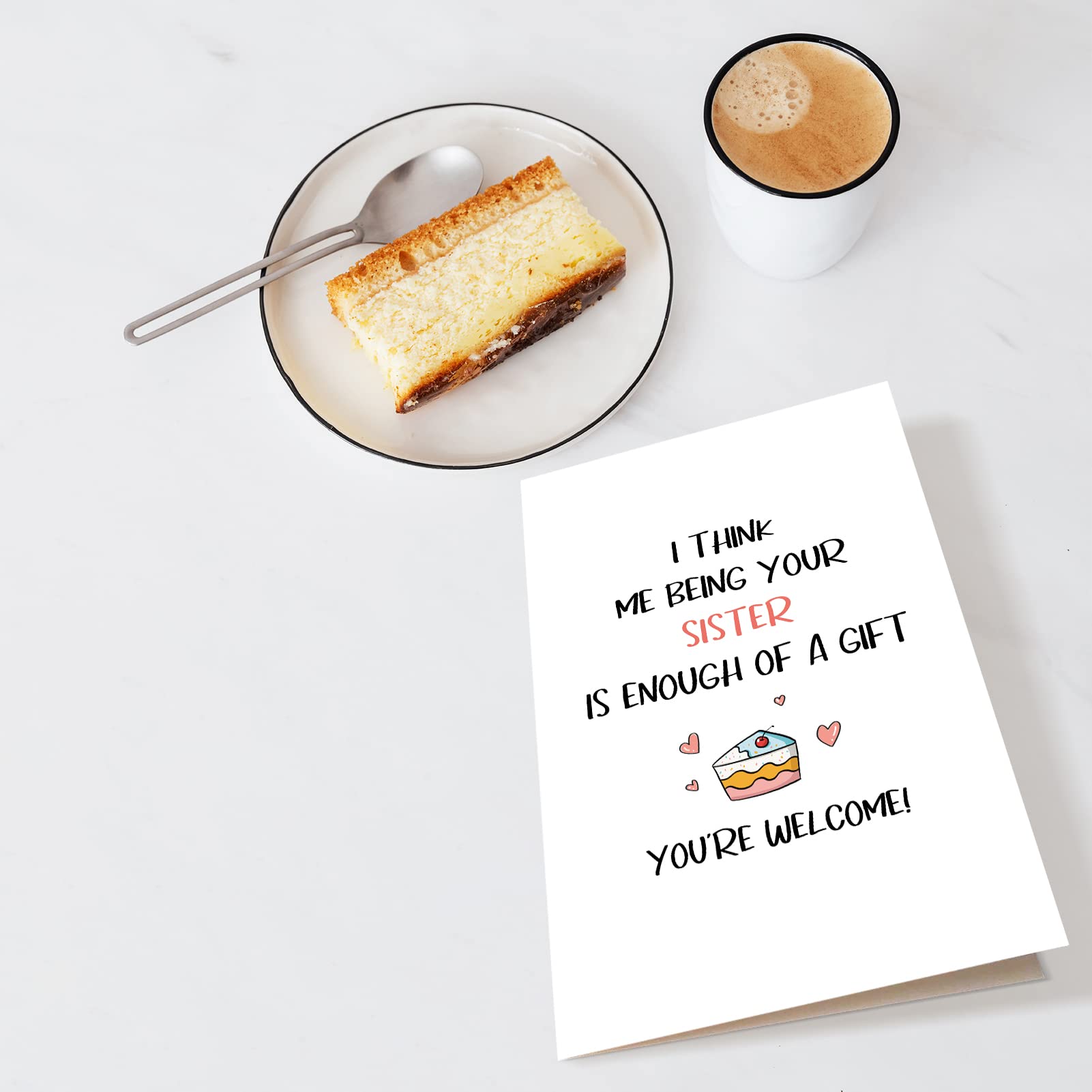 Funny Birthday Card for Brother from Sister - Cheeky & Humorous Greeting Card for Brother, Cousin - 'Being Your Sister is Enough of A Gift' - Perfect for Birthdays, Sibling Gifts & Family Celebrations