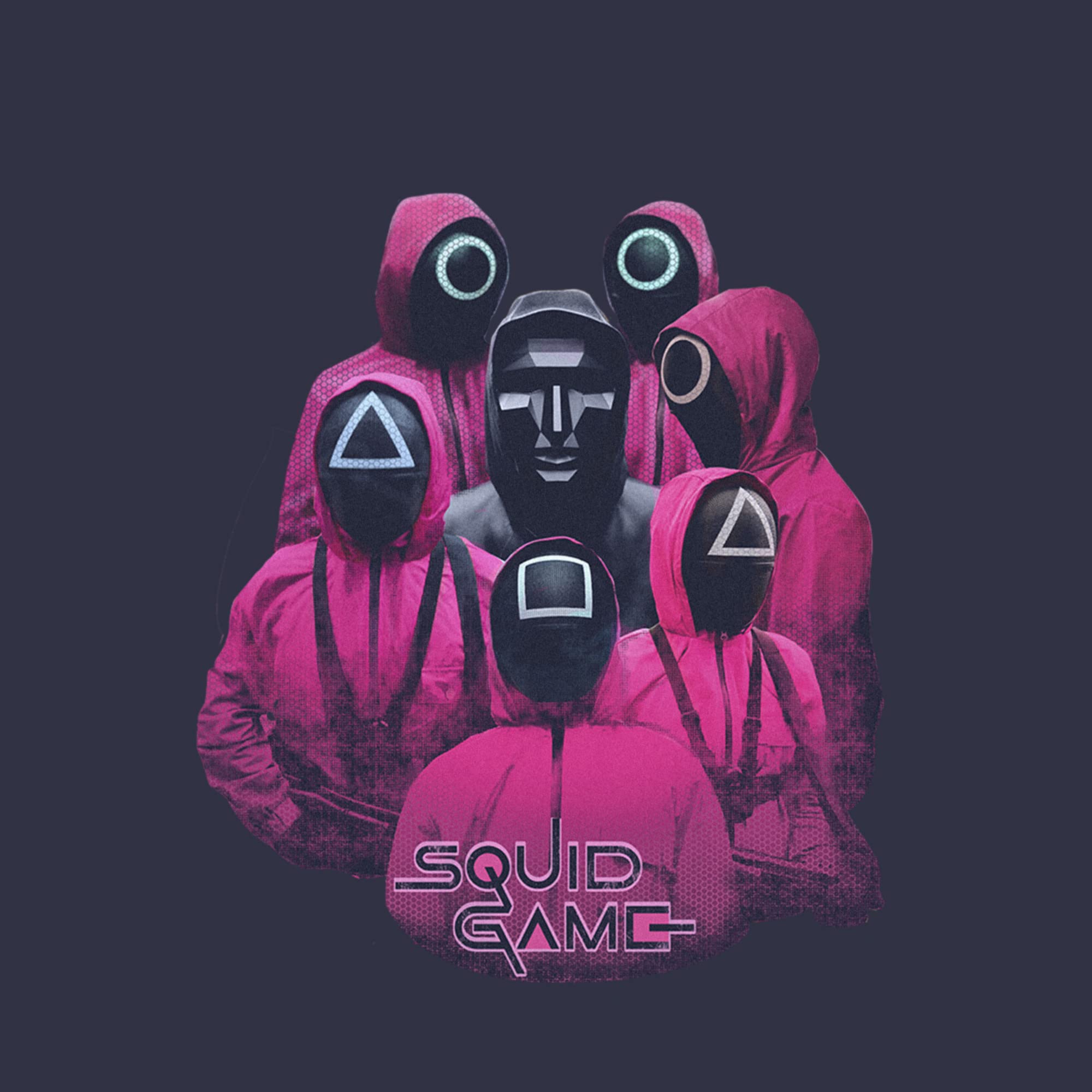 Squid Game Front Man and Guards Costume T-Shirt for Kids - Halloween Cosplay, TV Show Party, and Themed Events