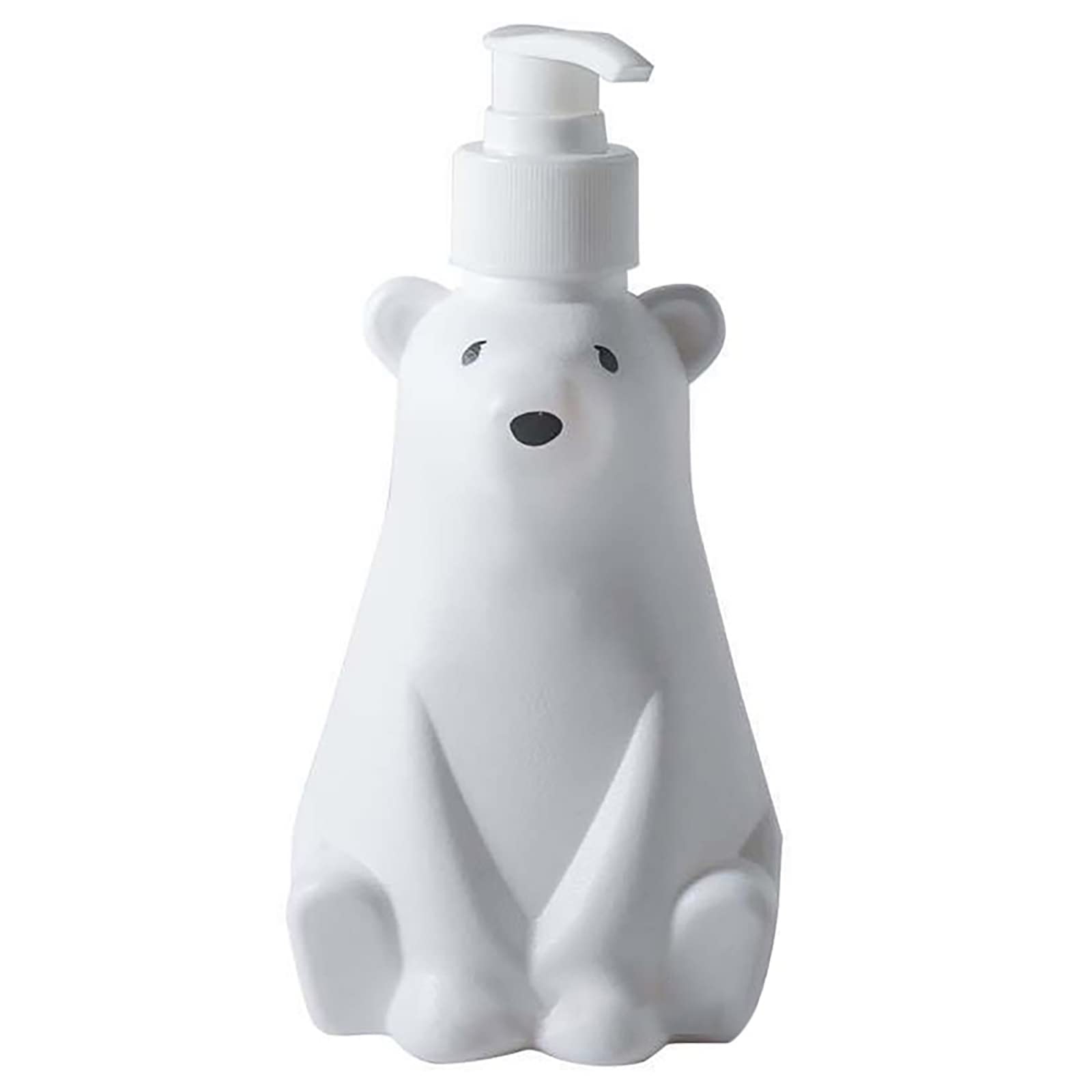 Polar Bear Shower Gel & Dish Soap Dispenser - Large Capacity Empty Squeeze Bottle with Separate Bottling (Medium Size) | Perfect for Bathroom, Kitchen & Travel Use