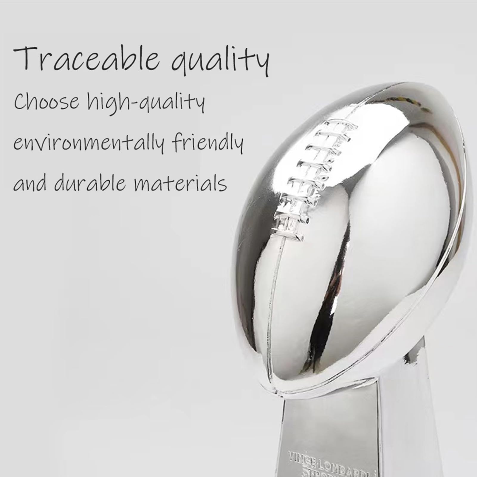 UVITAS Custom Football Trophy - Personalized Awards for Fans, Souvenirs & Home Decor - Perfect for Sports Gifts, Team Recognition & Man Cave Decorations