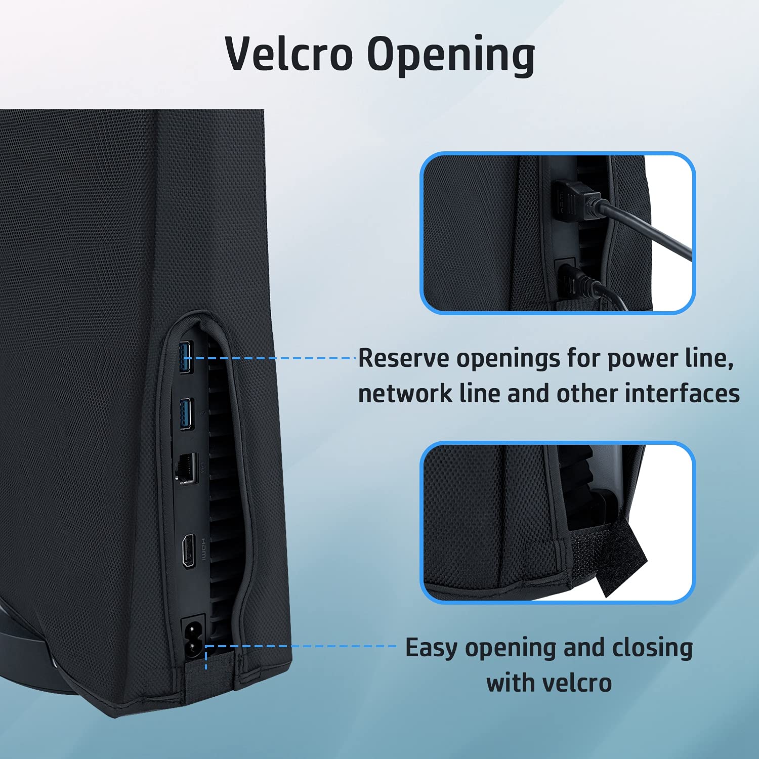 Waterproof Dustproof Protective Cover Case for PS5 Console - Not Compatible with PS5 Slim/PS5 Pro - Ideal for Gaming Setup & Travel Protection