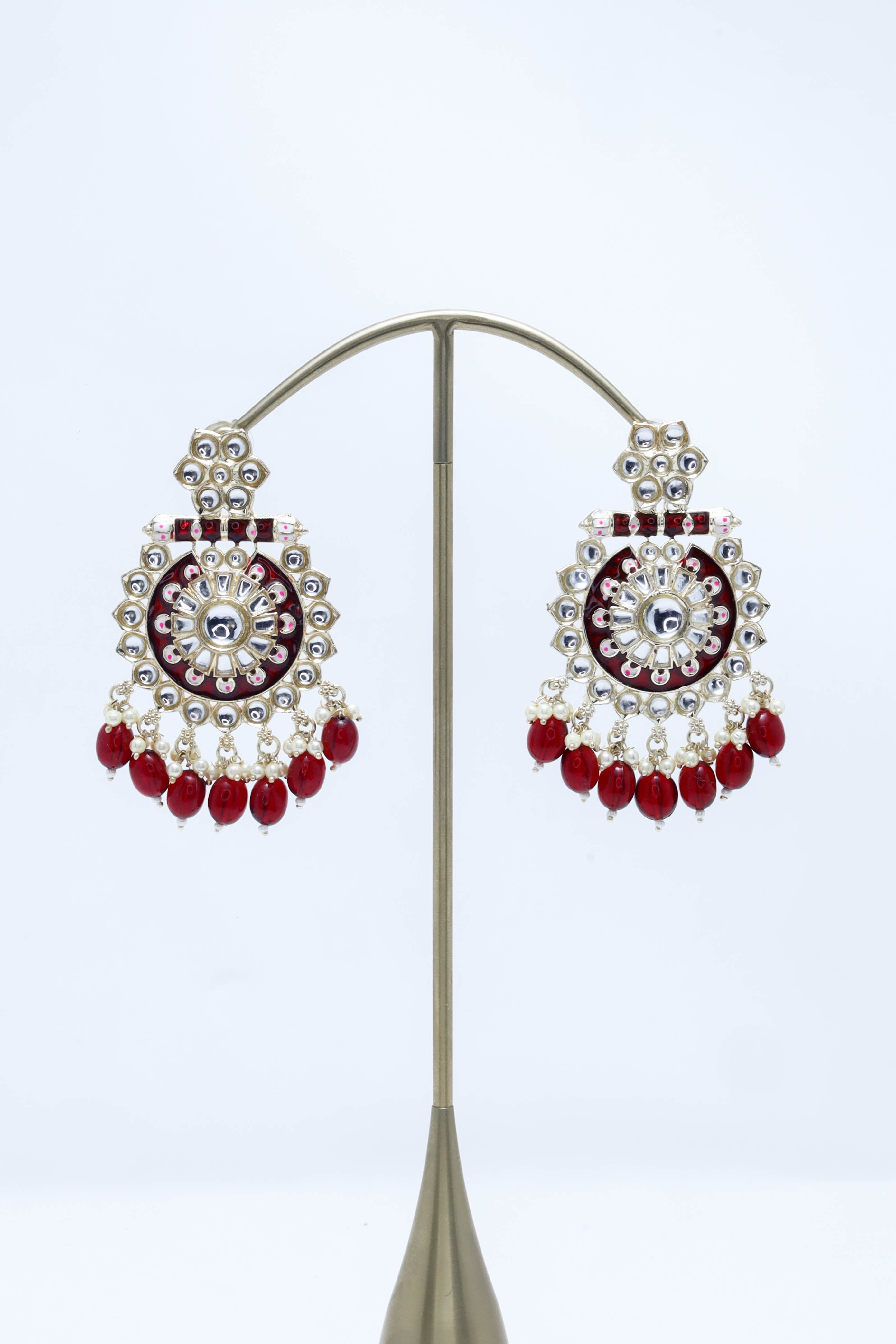 Zara Meenakari Earrings - Handcrafted Ethnic Jewelry for Women | Perfect for Weddings, Parties & Festive Occasions