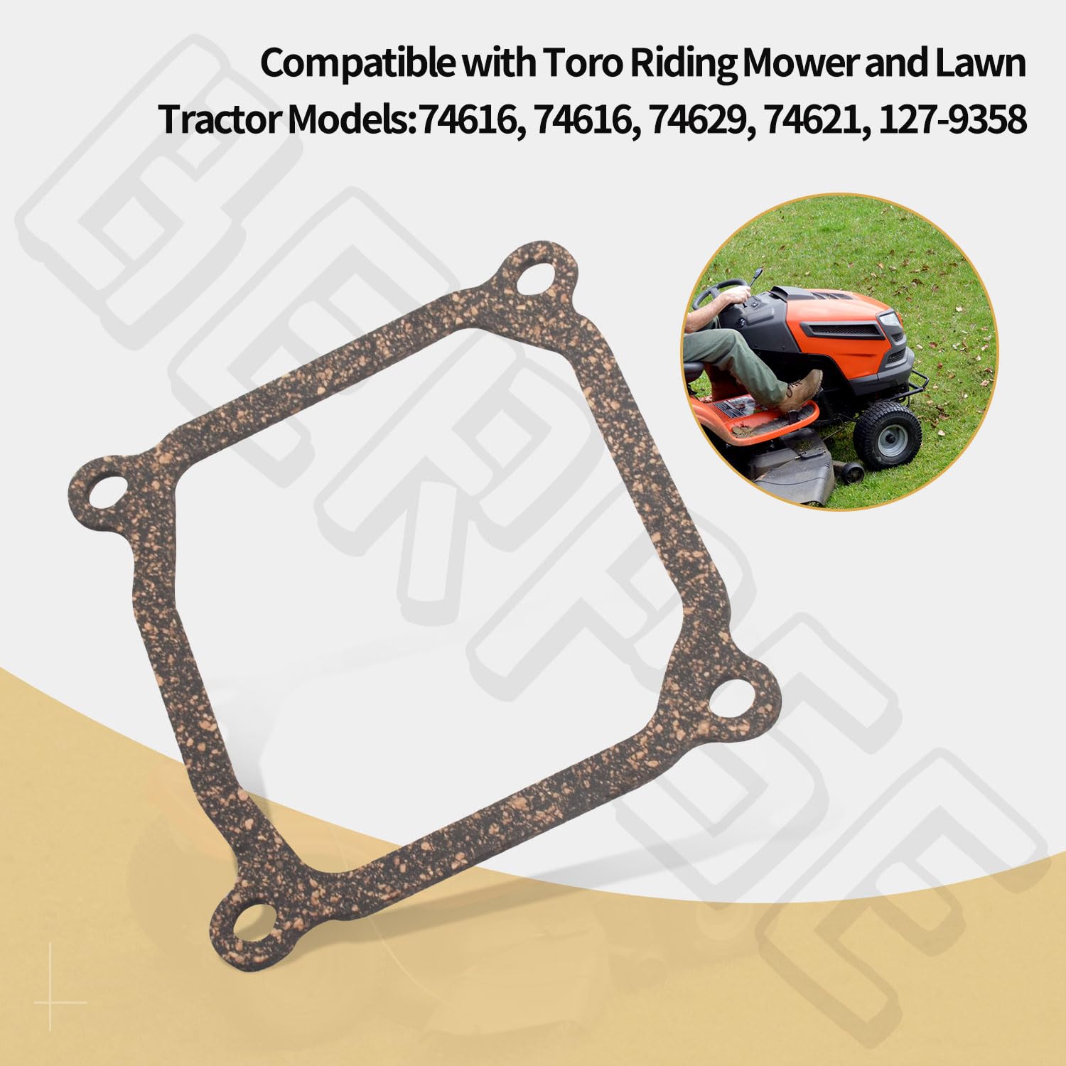 120-4206 Valve Cover Gasket Replacement for Exmark Toro TimeCutter Lawn Mower - Compatible with Models 74616, 74629, 74621 & 127-9358 (1 Pack) - Perfect for Engine Maintenance & Repair