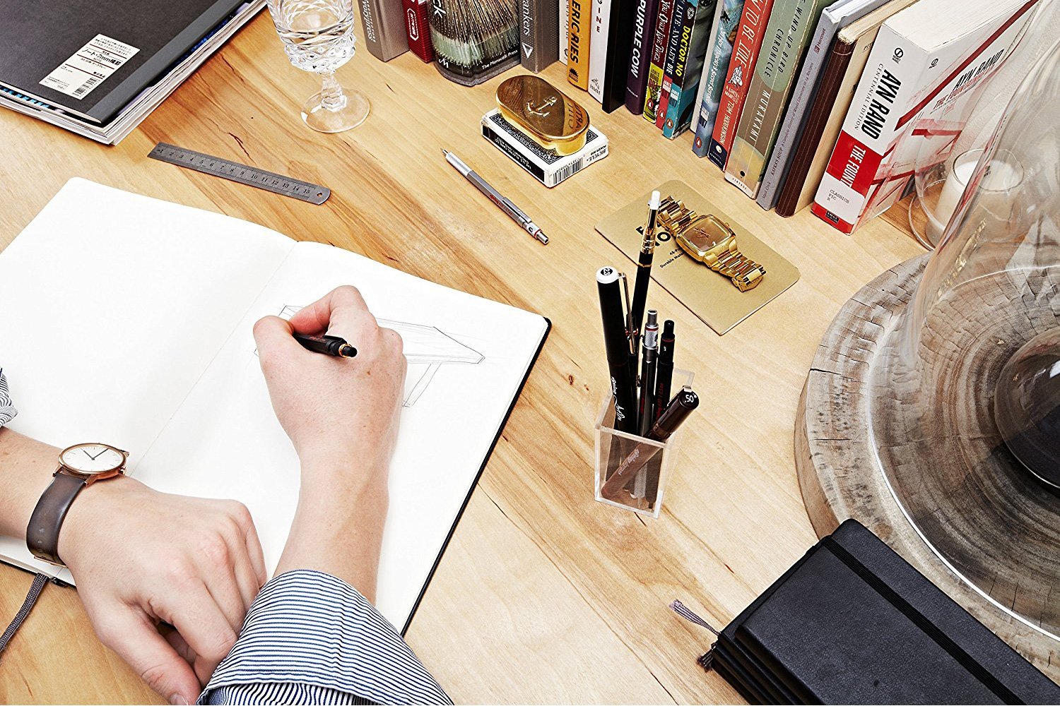 Rotring 800+ Professional Mechanical Pencil with Touchscreen Stylus - 0.7mm Black Drafting Pencil for Engineers, Architects & Artists | Perfect for Technical Drawing, Note-Taking & Digital Design
