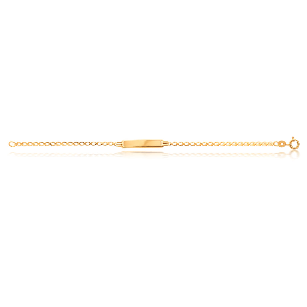 9 ct Belcher Chain Bracelet - 16cm Inner Diameter - Elegant Gold Plated Jewelry for Women - Perfect for Parties, Weddings & Everyday Wear