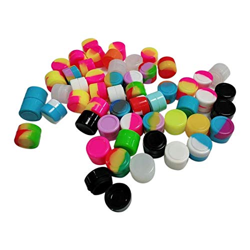 500pcs 2ml Silicone Storage Jars with Lids - 13 Vibrant Colors for DIY Crafts, Beads, Spices & Essential Oils - Perfect for Home Organization & Travel Containers