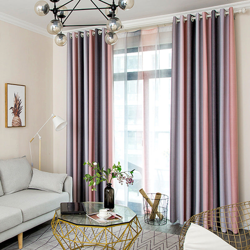 Willa Mediterranean Ombre Blackout Thermal Curtains - Custom Window Treatments for Bedroom & Living Room - Energy Efficient Light Blocking Drapes for Home Decor
