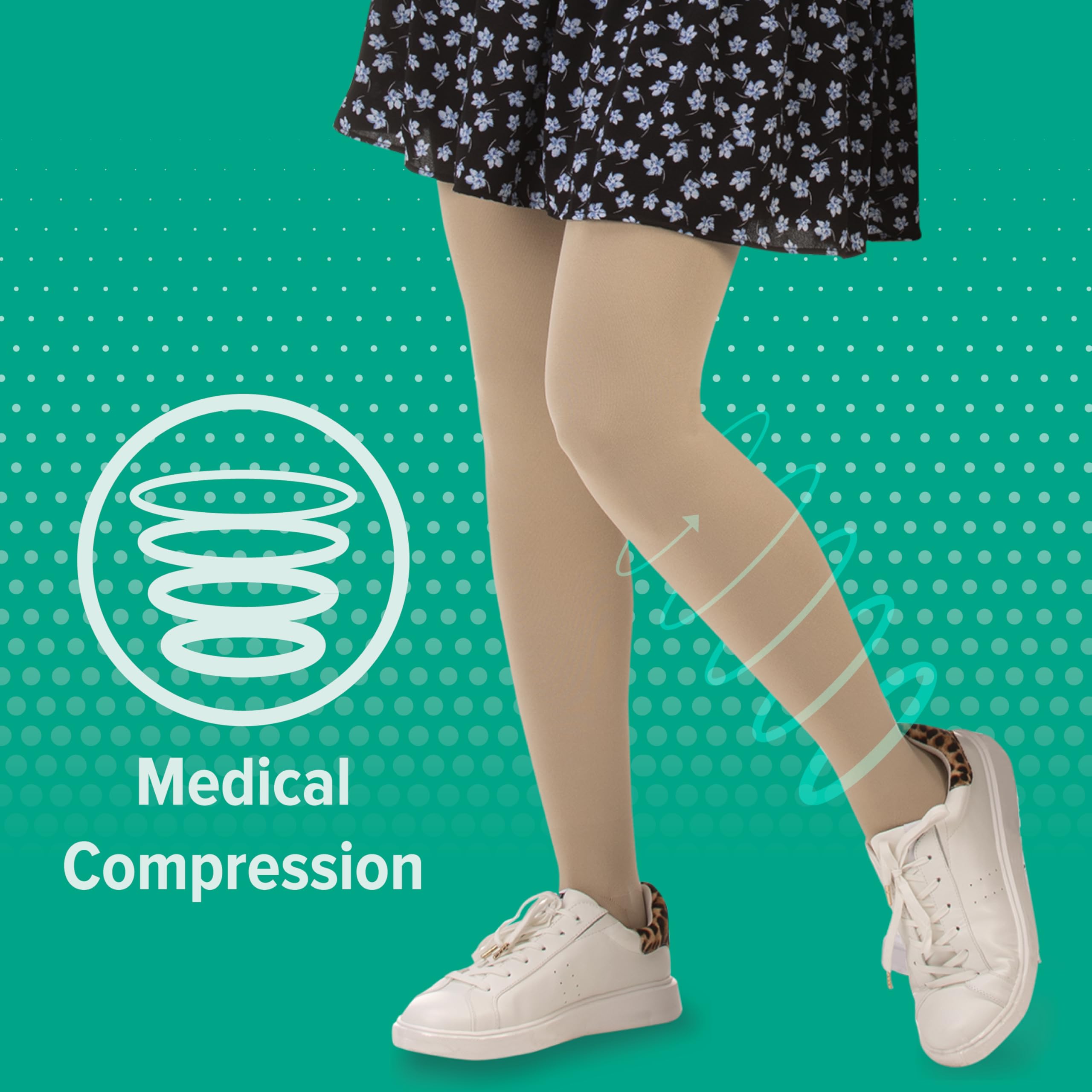Juzo Soft 2001 20-30mmHg Closed Toe Compression Pantyhose - Black, Size 4 (IV) Short - Medical Support Stockings for Varicose Veins, Swelling & Circulation - Perfect for Travel, Pregnancy & Daily Wear