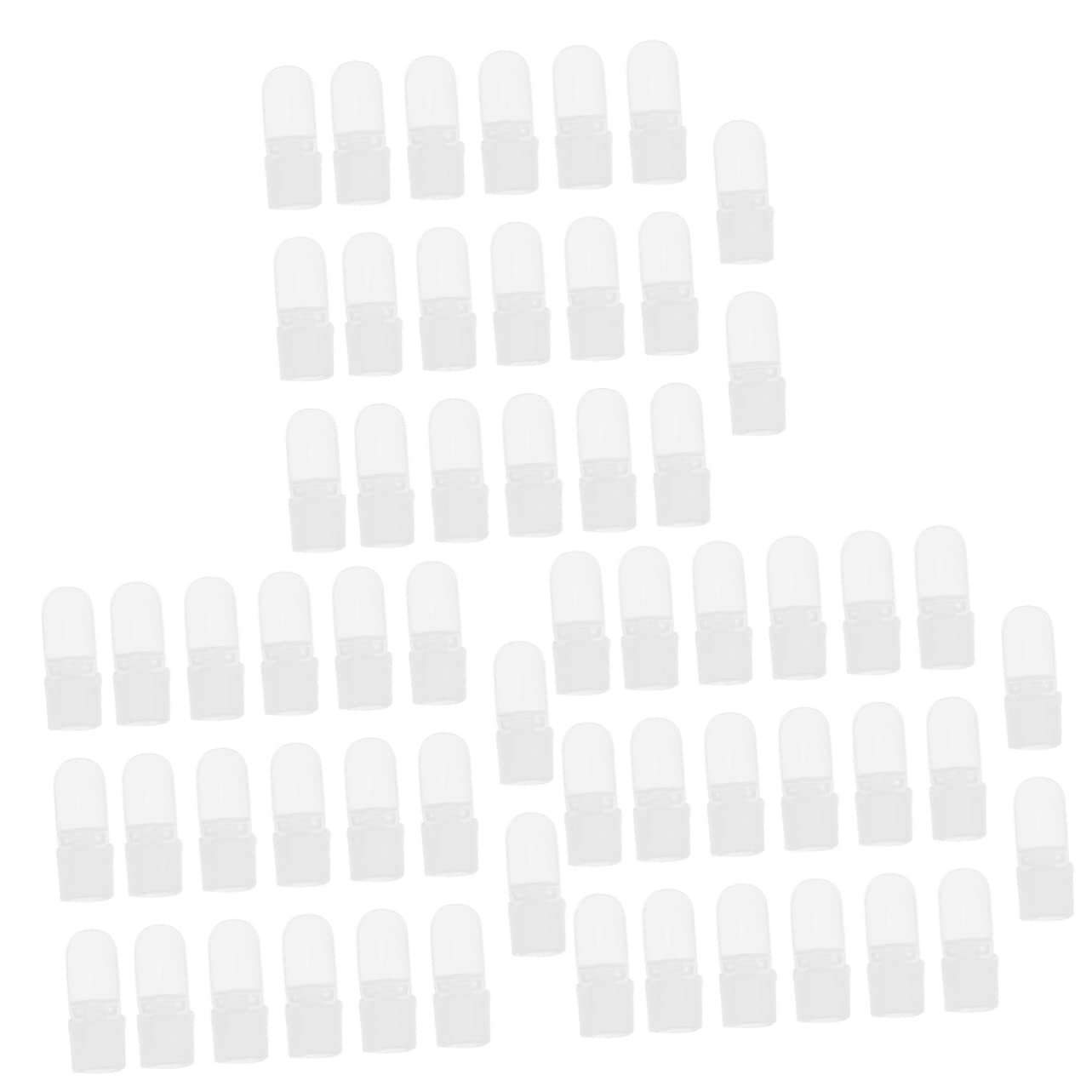 Beavorty 60 Pcs Nail Polish Protector Caps - Gel Nail Art Polish Holder, Soak Off Varnish Shield Hats for Manicure & Pedicure | Perfect for Salon, Home Nail Care & DIY Nail Art