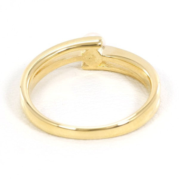 18K Yellow Gold Pearl Ring - 3.5mm Cultured Pearl Jewelry for Women, Elegant Bridal Gift, Anniversary Present, Wedding Band, Everyday Luxury Accessory