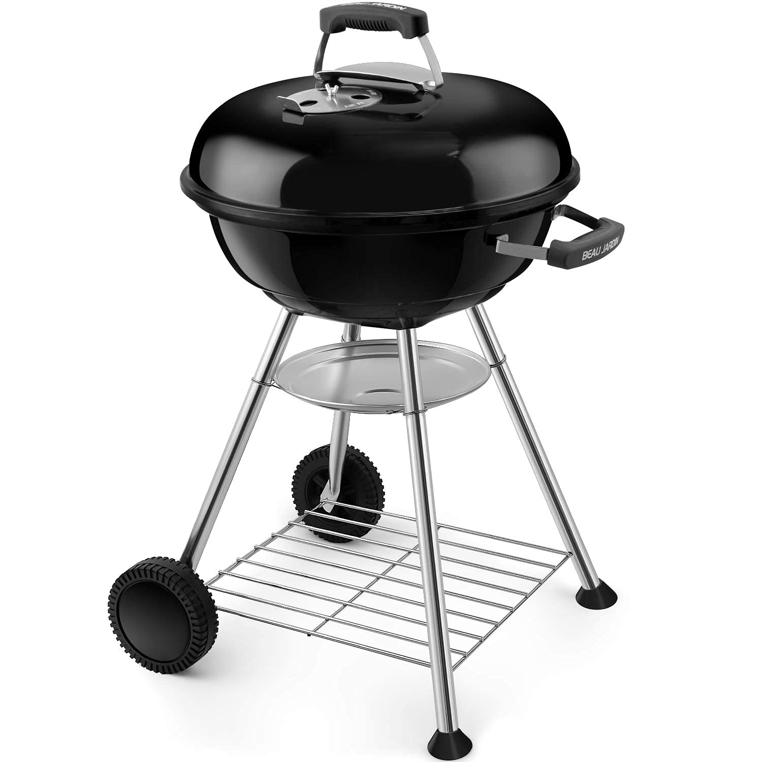 18 Inch Charcoal Grill with Heavy Duty BBQ Charcoal Chimney Starter (11