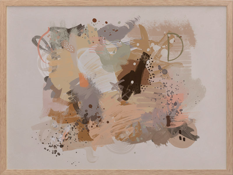 Dust Cloud Framed Art Print - Modern Wall Decor for Living Room, Bedroom & Office - Perfect for Home & Office Decoration