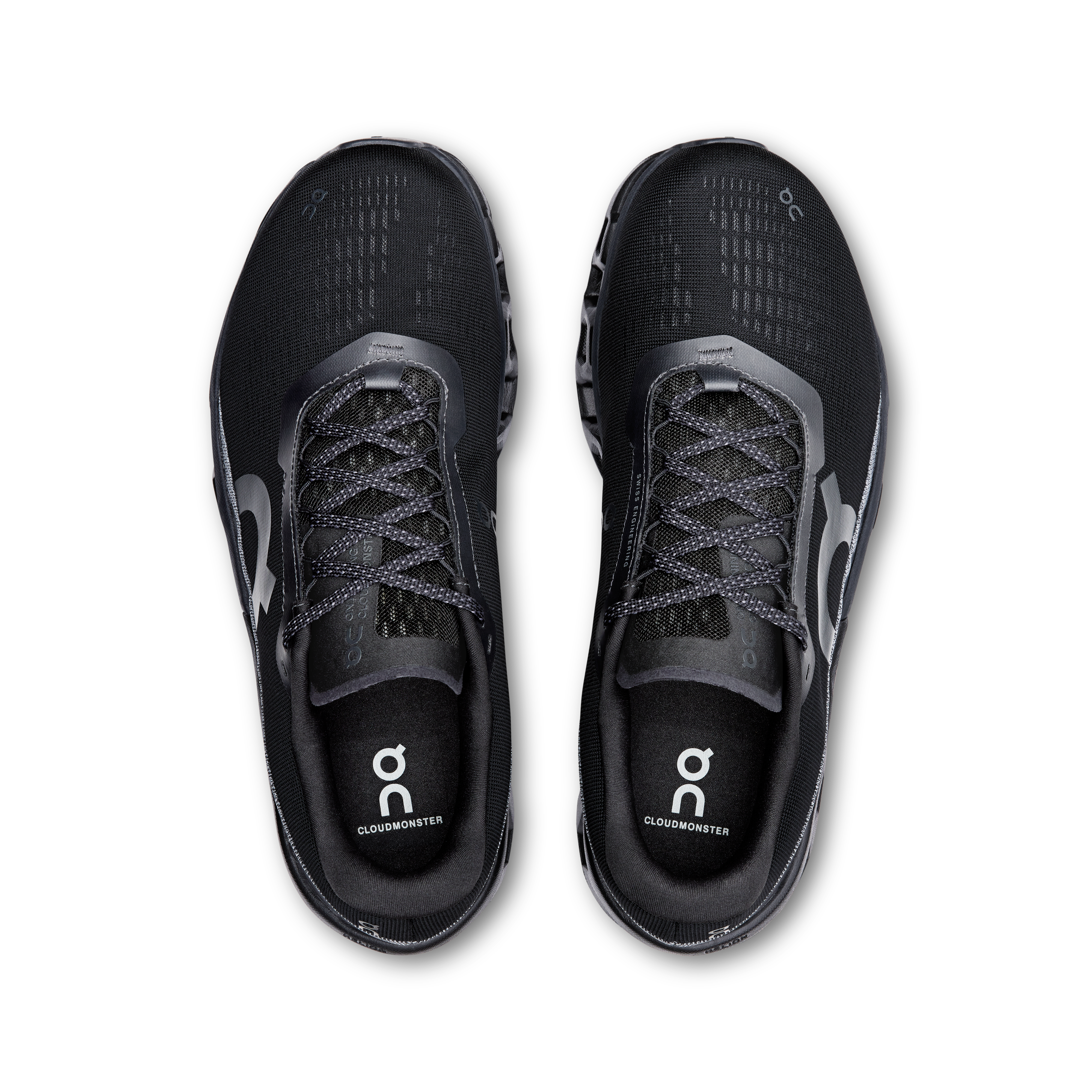 On Running Men's Cloudmonster 2 Running Shoes - Black / Black - Lightweight Cushioned Sneakers for Marathon Training & Road Running