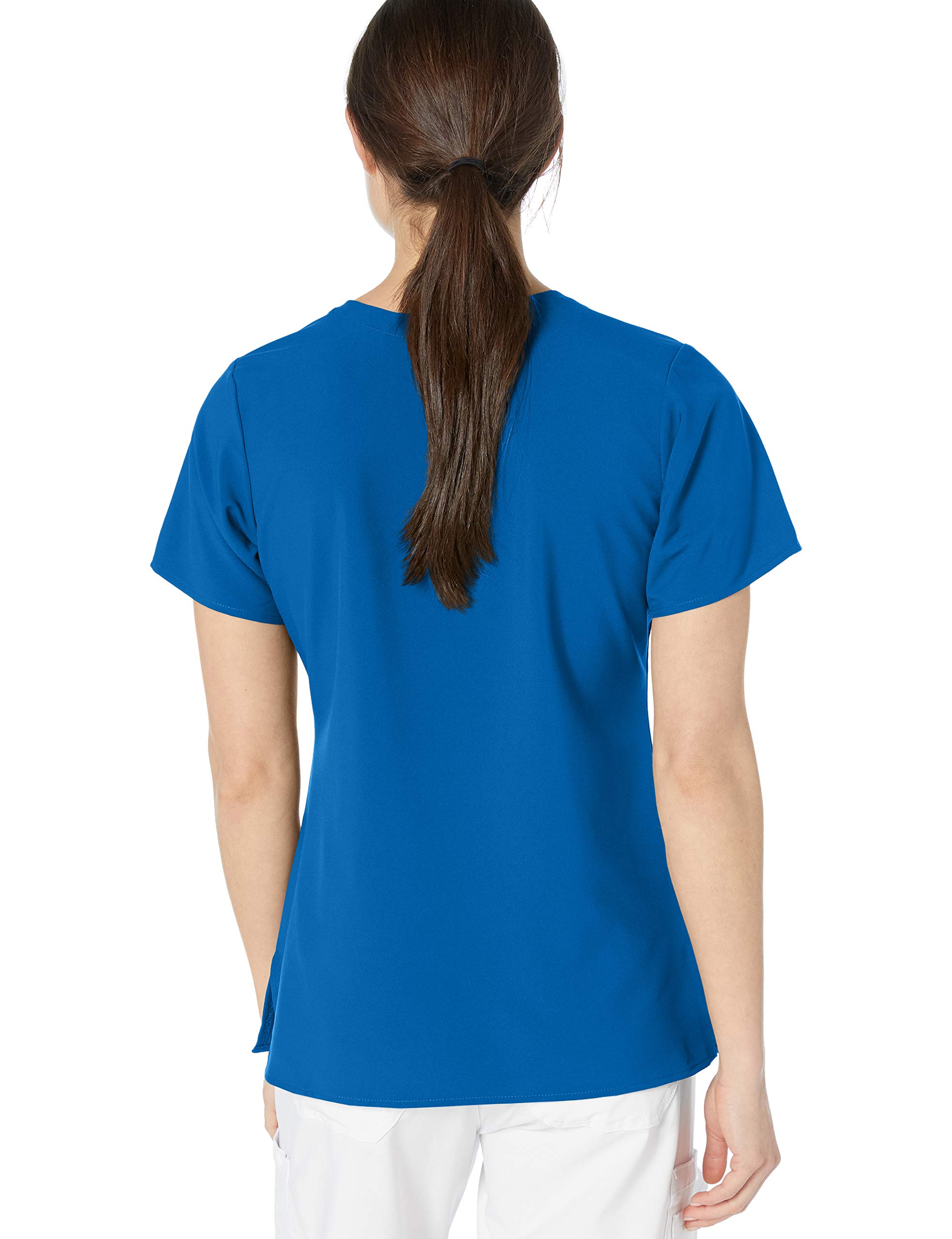 WonderWink Women's Mock Wrap Top Scrub Shirt - Comfortable Medical Uniform for Nurses & Healthcare Professionals - Perfect for Hospital Shifts & Clinical Work