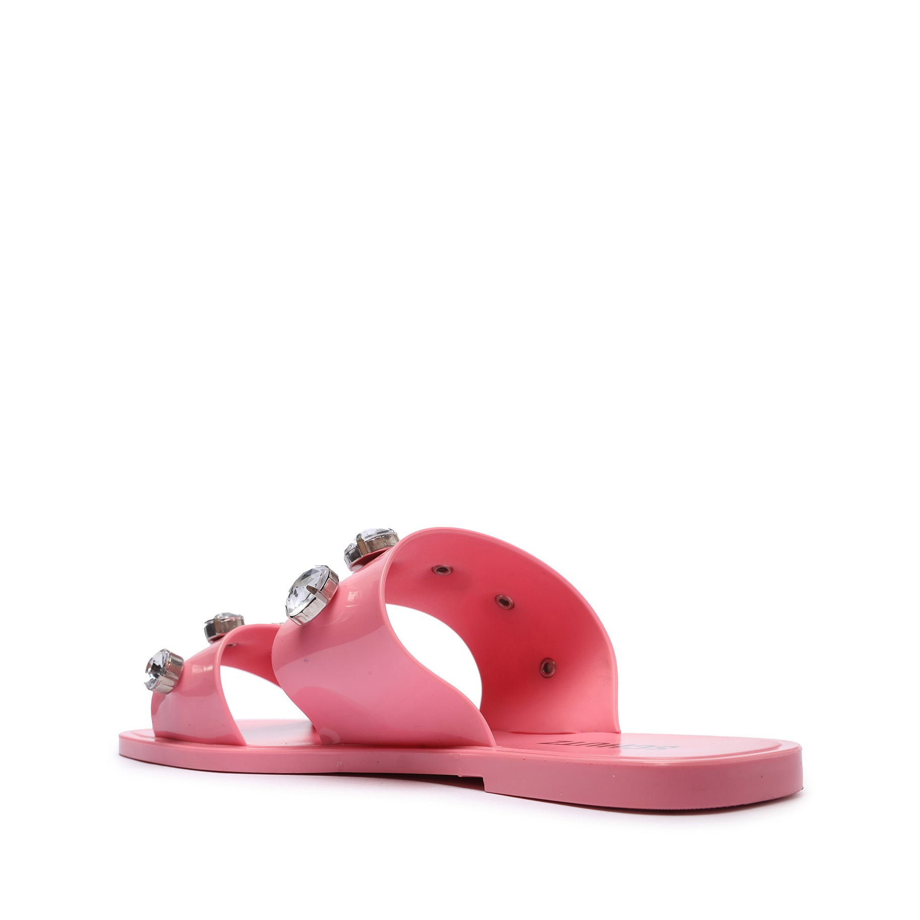 Lizzie Crystal PVC Sandal - Women's Fashion Gladiator Sandals with Rhinestones | Comfortable Summer Beach Shoes for Outdoor, Party & Vacation