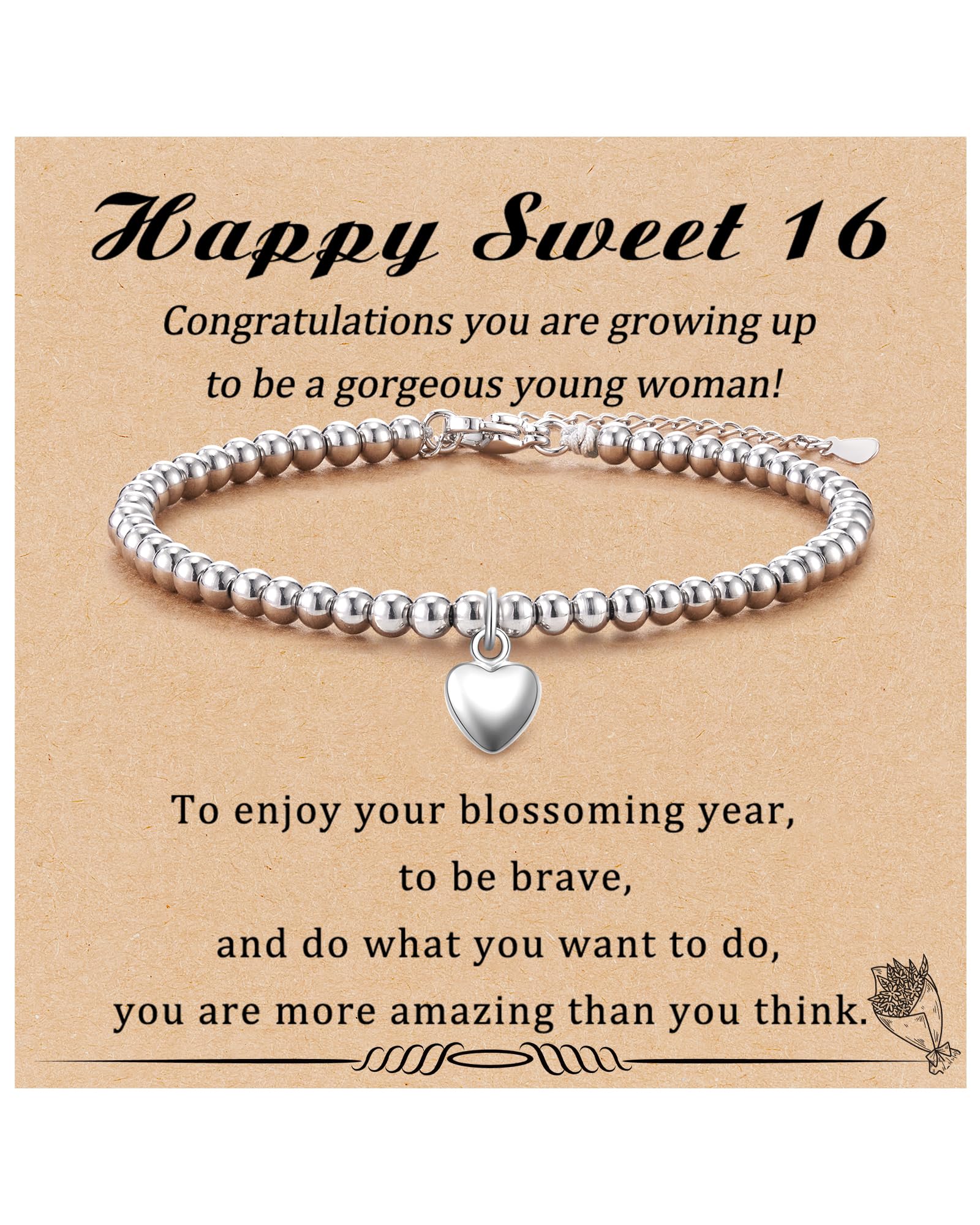 Elegant Aunis 16/18/21/30/40/50/60 Birthday Bracelet Gift for Women & Girls - Perfect for Anniversaries, Graduations & Special Occasions