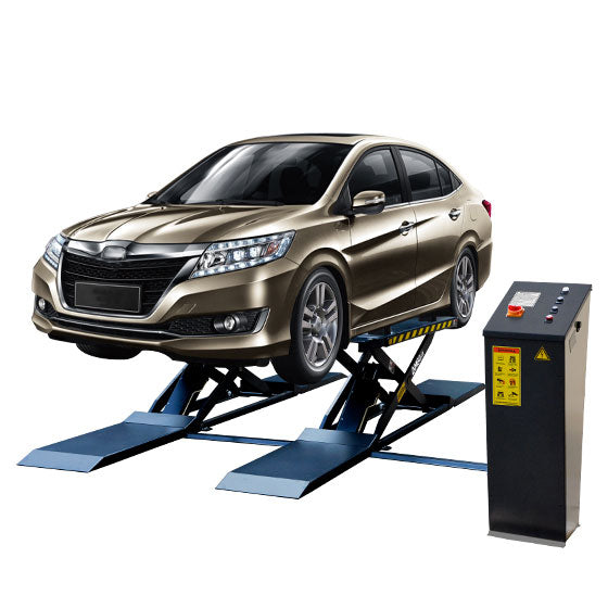 AMGO MRL09 Mid Rise Scissors Hydraulic Lift - Heavy Duty Workshop Equipment for Auto Repair & Industrial Maintenance