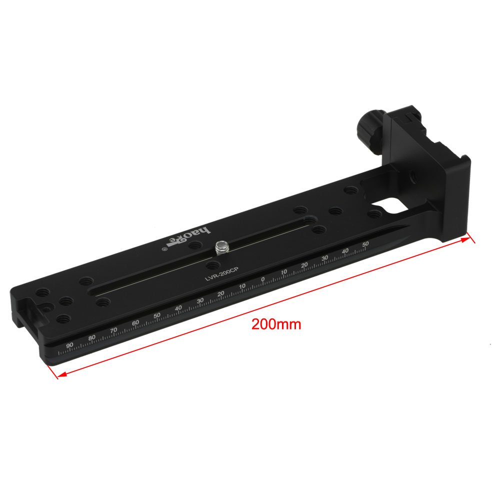 Haoge Quick Release Vertical L Plate Nodal Slide Set for Panoramic Photography - Compatible with Arca Swiss Tripod Ball Heads - Perfect for Landscape, Architecture, and 360° Panorama Shooting