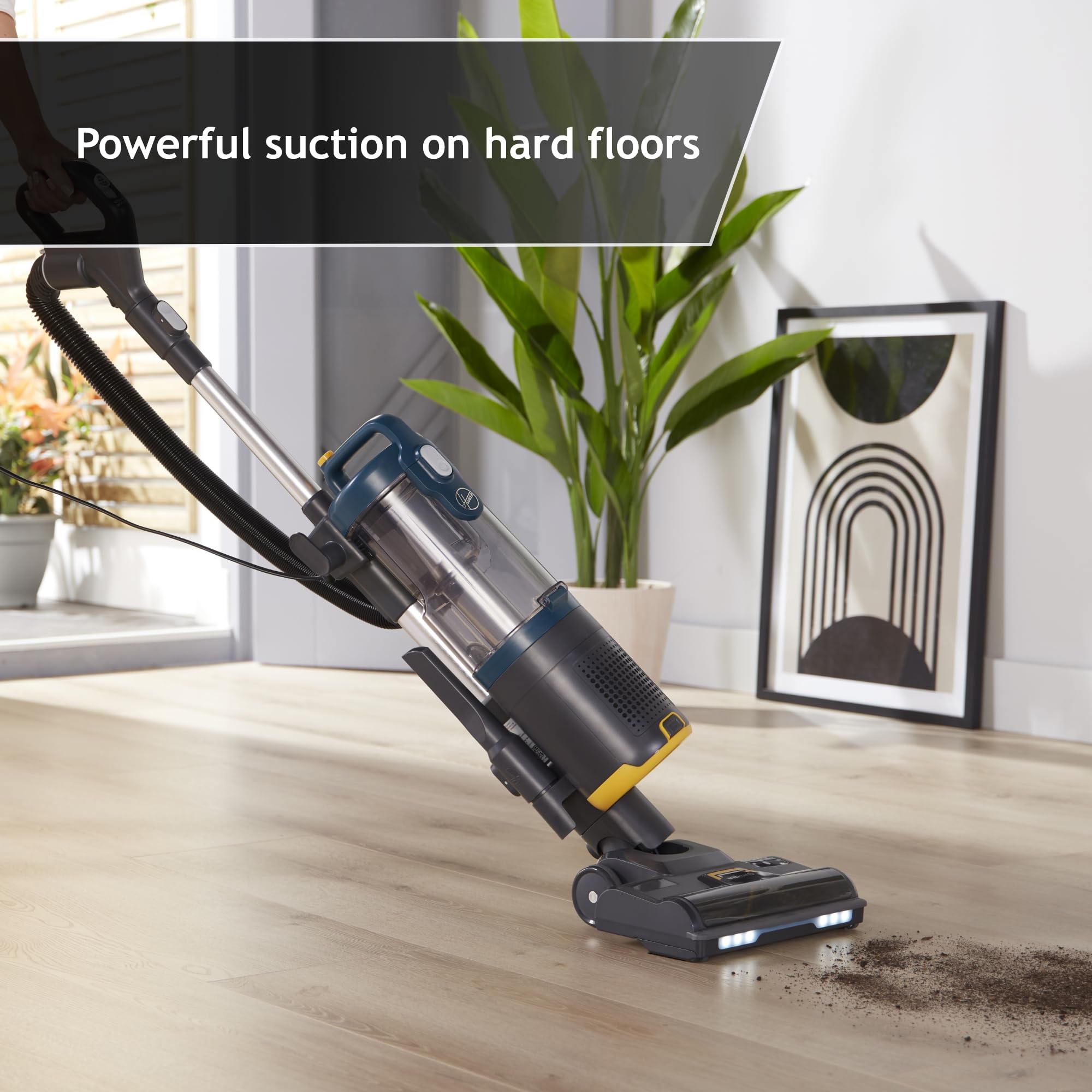 Hoover HL4 Upright Vacuum Cleaner for Pets - Lightweight & Powerful 2-in-1 Corded Vacuum with Lift-Away Portable Mode & Pet Hair Tool - Ideal for Hardwood Floors, Carpets & Pet Hair Removal [HL410PT]