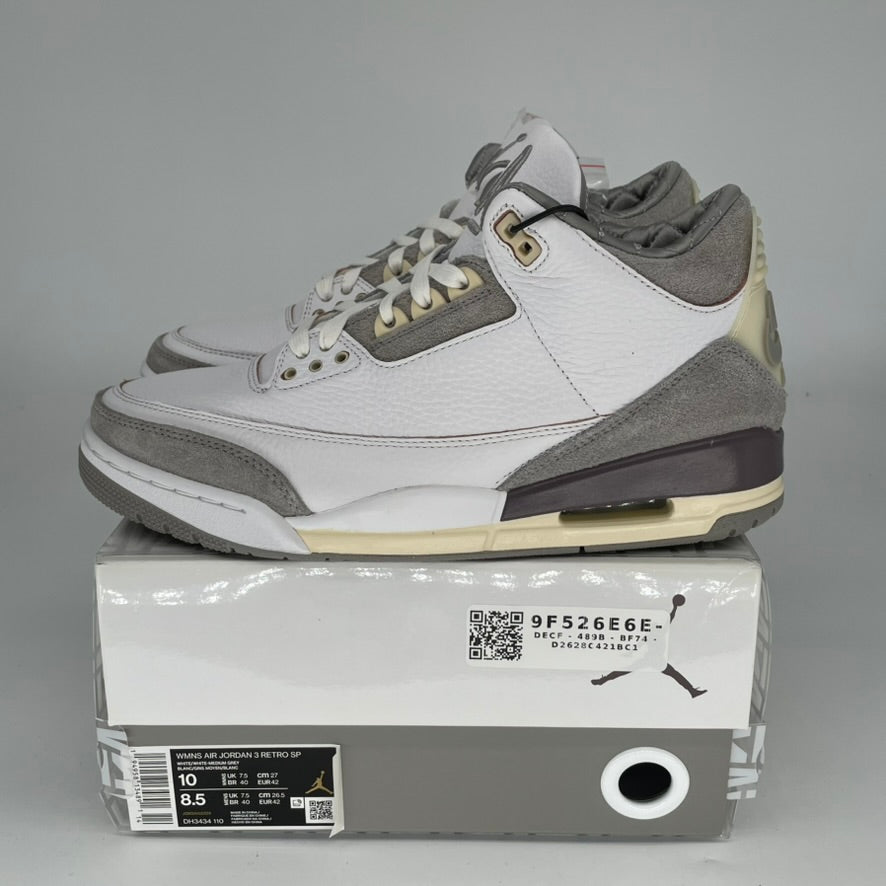 AIR JORDAN 3 Retro A Ma Maniére Women's Sneakers Size 8.5/10W - Style DH3434-110 | Basketball Shoes for Women, Streetwear Fashion & Casual Wear