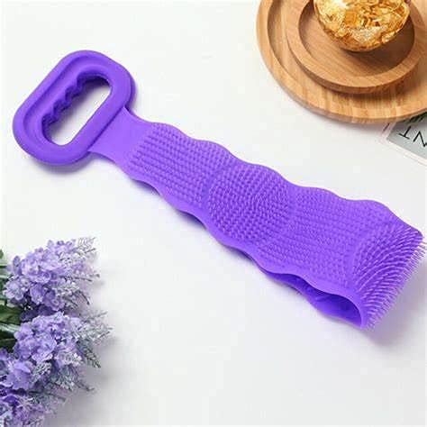Soft Silicone Body Scrubber - Exfoliating Shower Brush for Back & Skin - Men, Women & Kids - Multicolor - Perfect for Dead Skin Removal & Body Cleansing