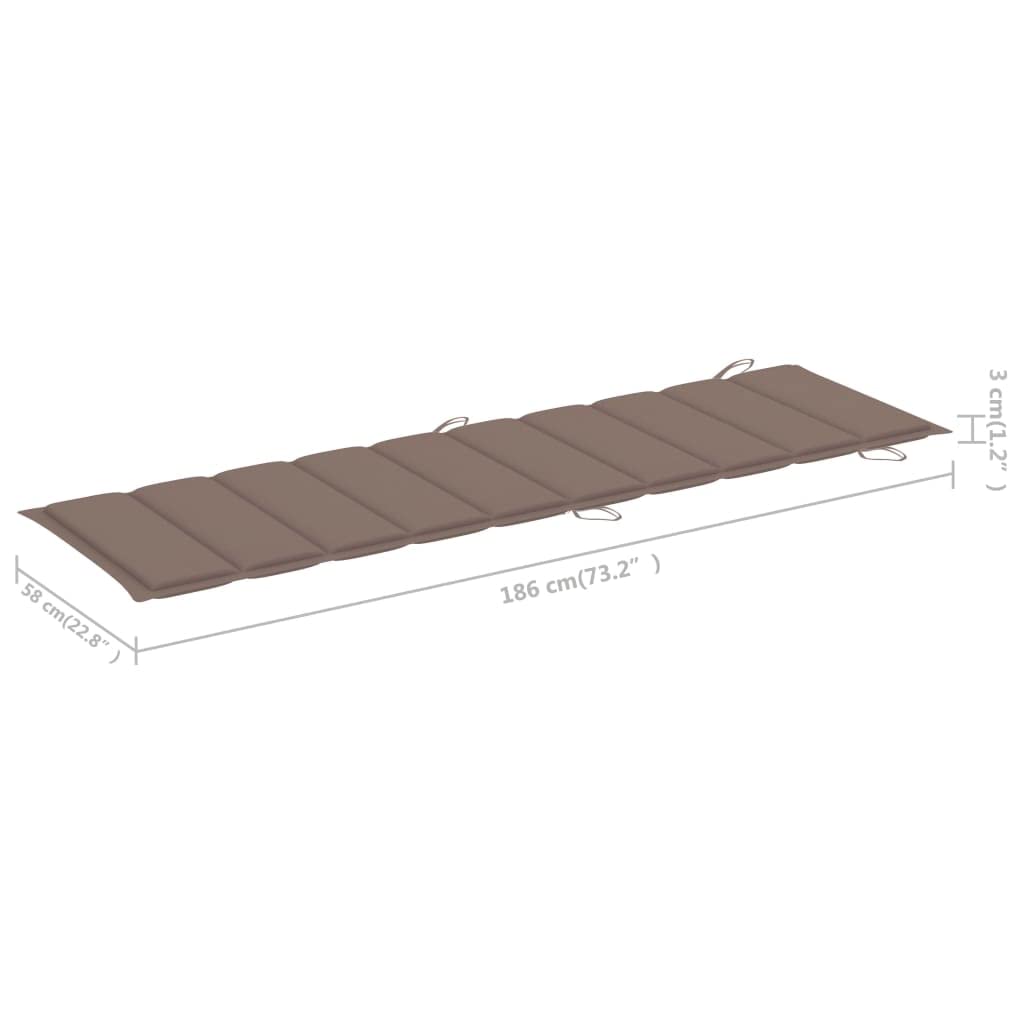 Premium Outdoor Sun Lounger Cushion - Waterproof Patio Chaise Lounge Cushion 73.2