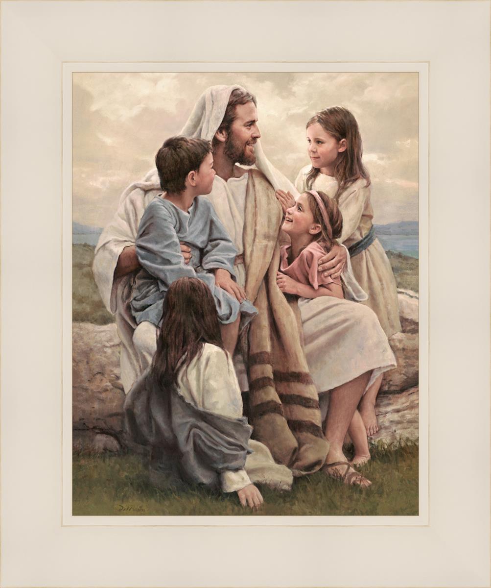 Perfect Love By Del Parson - Premium Canvas Wall Art Print - Inspirational Religious Home Decor for Living Room, Bedroom & Office