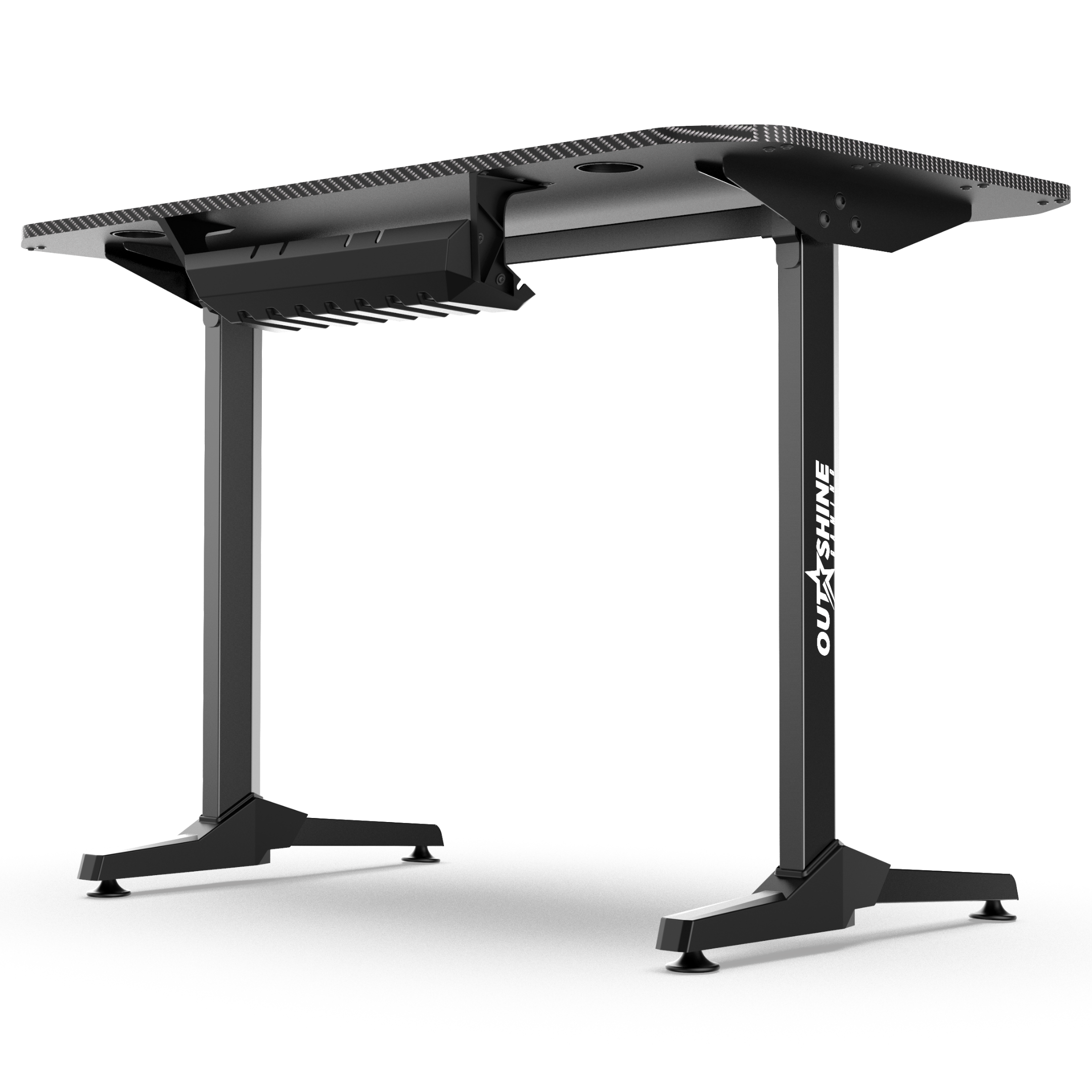 Premium Echo Gaming Desk - Ergonomic Computer Desk for PC & Console Gamers - Perfect for Home Office & Gaming Setup