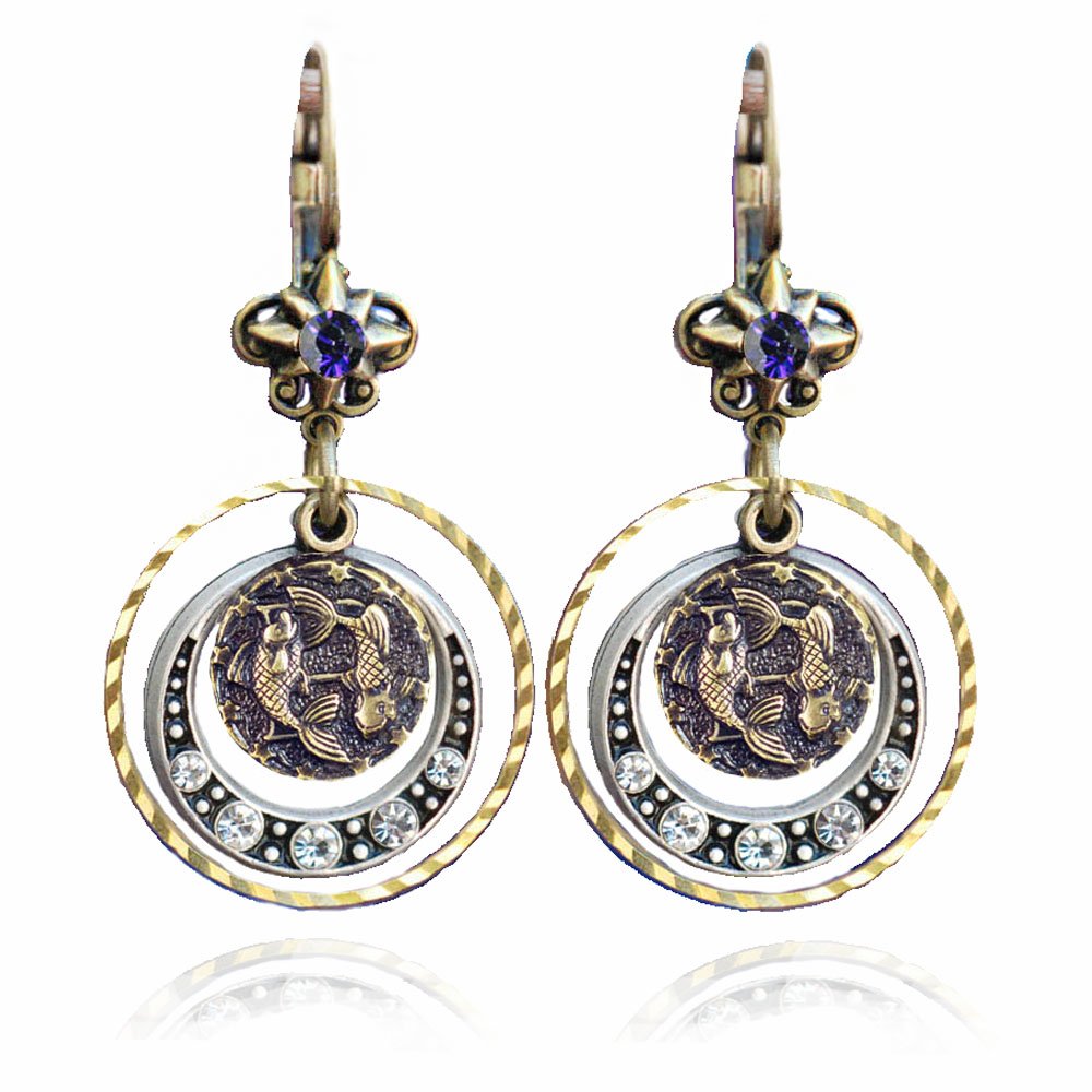 Zodiac Sign Earrings - Personalized Astrology Jewelry for Birthday Gifts | Aries, Taurus, Gemini & All 12 Horoscope Signs | Perfect for Daily Wear, Special Occasions & Spiritual Connection