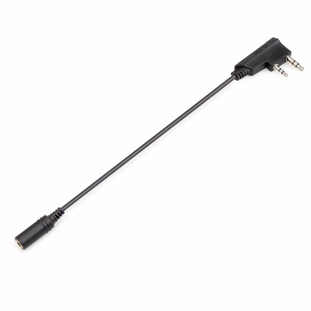 Kenwood RT21 RT22 RT24 RT27 H777 2 Pin to 3.5mm Female Audio Adapter Cable - TCK01 Earpiece Connector for Two-Way Radios & Walkie Talkies | Perfect for Communication, Security, and Outdoor Activities