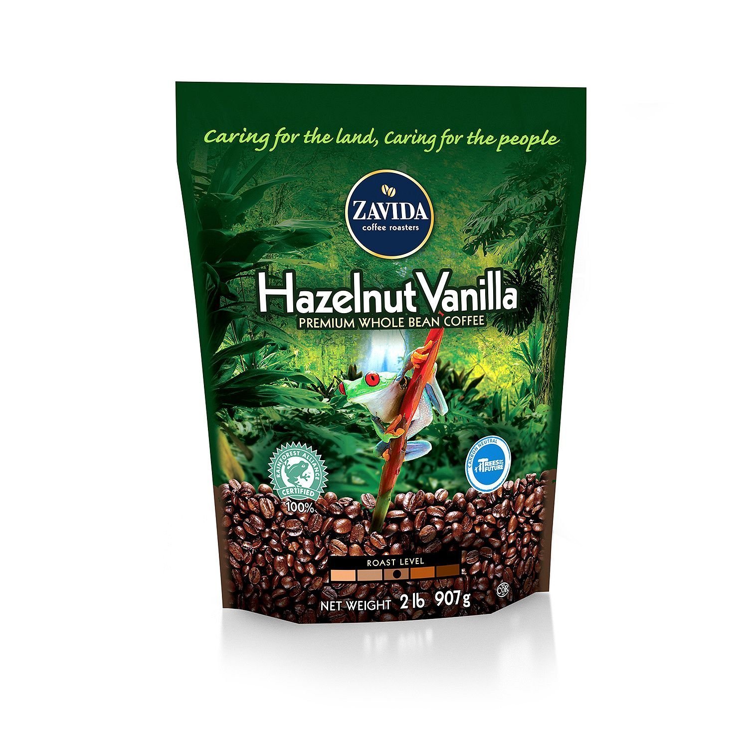 Zavida Hazelnut Vanilla Flavored Whole Bean Coffee - 2lb Bag (Pack of 6) | Premium Gourmet Coffee for Home Brewing, Office & Gifts