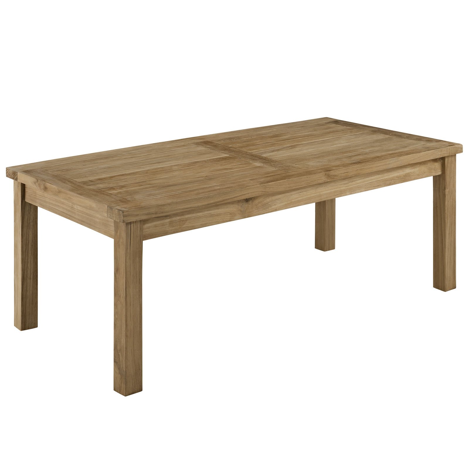Premium 5-Piece Teak Wood Outdoor Patio Furniture Set - Natural & White - Durable Grade A Teak for Backyard, Poolside & Garden Relaxation