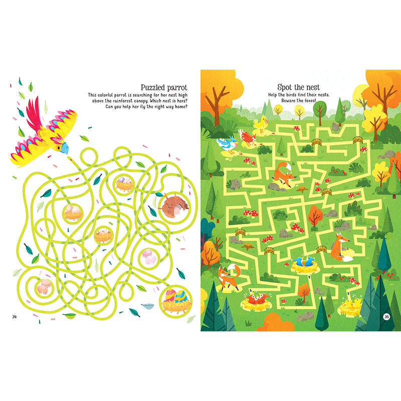 100 Puzzle Challenge Mazes - Fun Brain Teaser Games for Kids & Adults | Perfect for Family Game Night, Road Trips & Classroom Activities