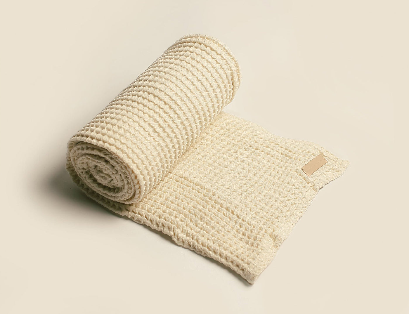 Organic Waffle Weave Throw Blanket - Soft & Breathable Cotton Blanket for Couch, Bed, Sofa - Perfect for Cozy Nights, Lounging & Home Decor