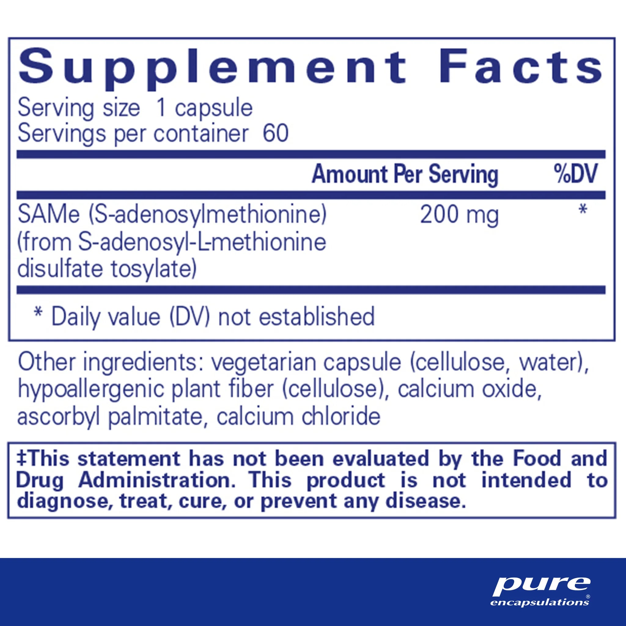 Best SAMe (S-Adenosylmethionine) Supplement for Mood Support & Joint Health - Natural Liver Function Aid for Stress Relief & Wellness - Perfect for Daily Wellness Routine & Active Lifestyle