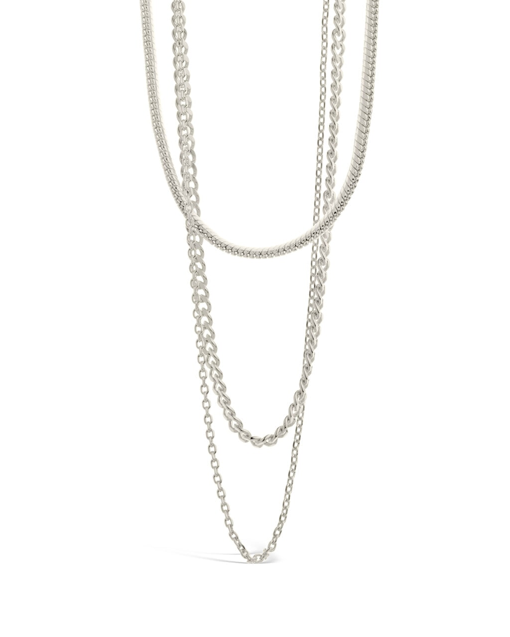 Brenna Triple Layered Chain Necklace for Women - Elegant Gold/Silver Layered Necklace Jewelry Gift - Perfect for Date Night, Party & Everyday Wear