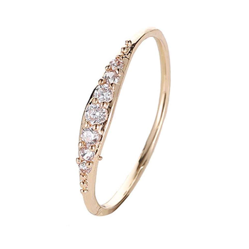 Fashion Rings for Women & Men - Alloy Zircon Jewelry Gift for Parties