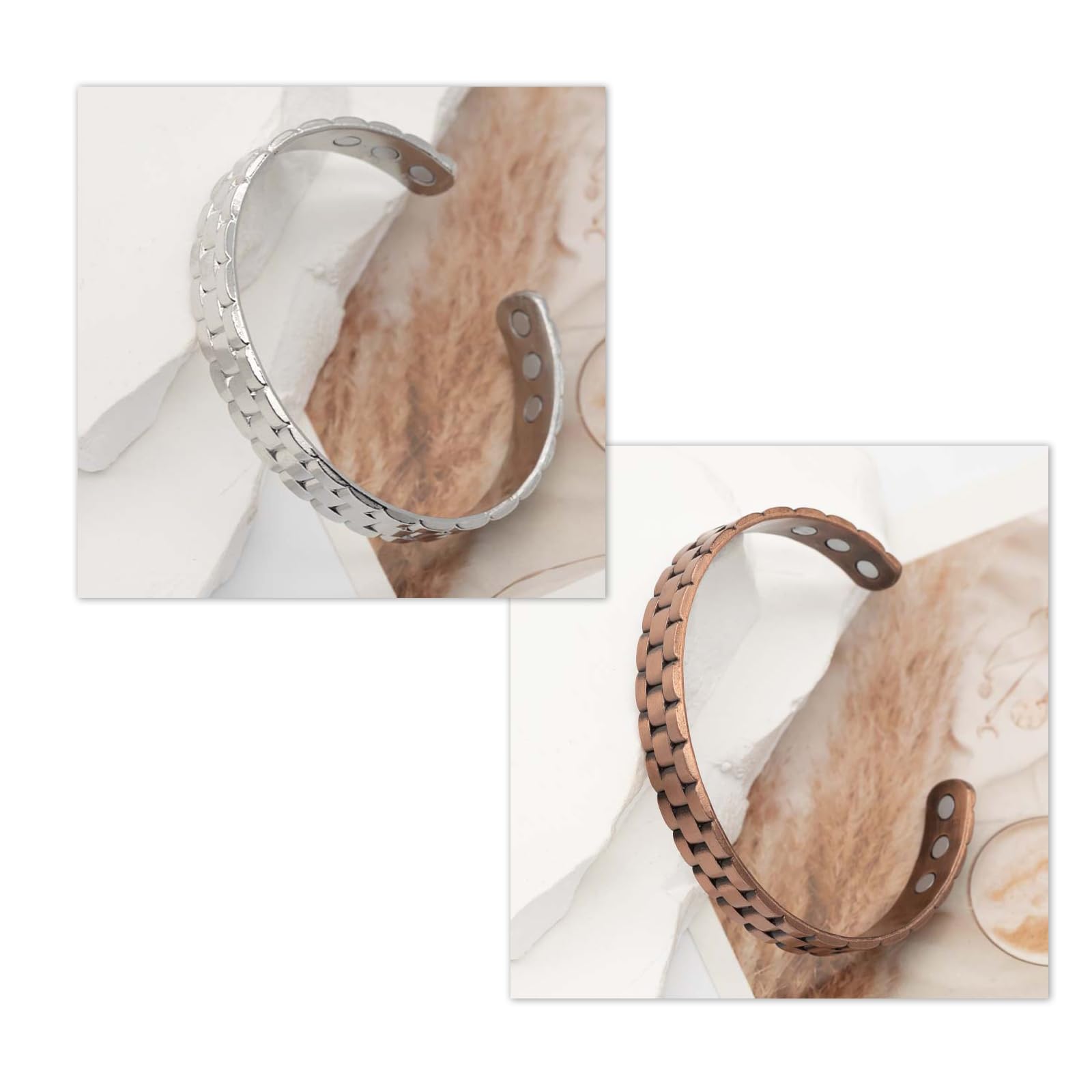 ProstaPower Magnetic Copper Bracelet for Men - Pain Relief & Joint Support - Adjustable Magnetic Therapy Wristband for Arthritis, Carpal Tunnel & Circulation - Ideal for Sports, Work & Daily Wear