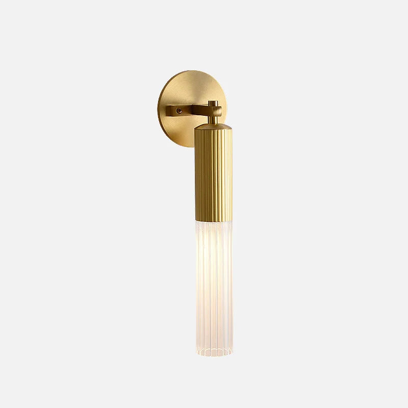 Ripple Drop Tube Wall Lamp - Modern LED Sconce Lighting for Bedroom, Living Room, Hallway - Dimmable Ambient Light Fixture for Home Decor