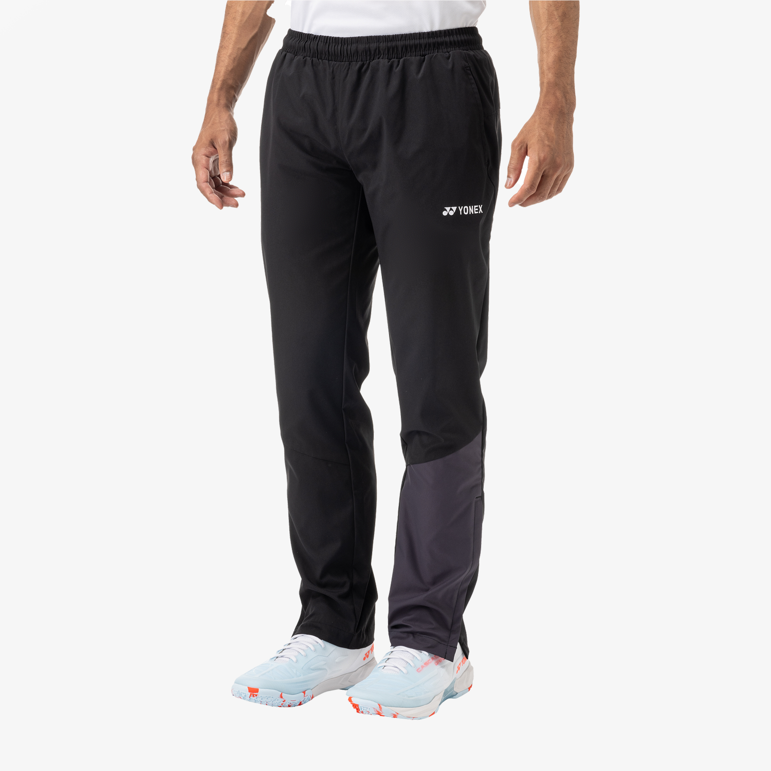 Yonex YM0042 Men's Warm Up Pants - Black | Comfortable Training & Gym Workout Pants for Running, Basketball & Athletic Activities