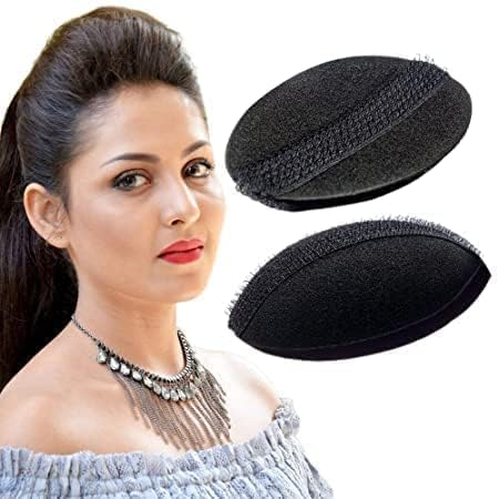 Mahpex Hair Puff Set of 2 - Oval Shape Hair Styling Tool & Volumizer for Women & Girls - Create Bouncy Puffs & Volume - Perfect for Parties, Weddings & Everyday Hairstyles