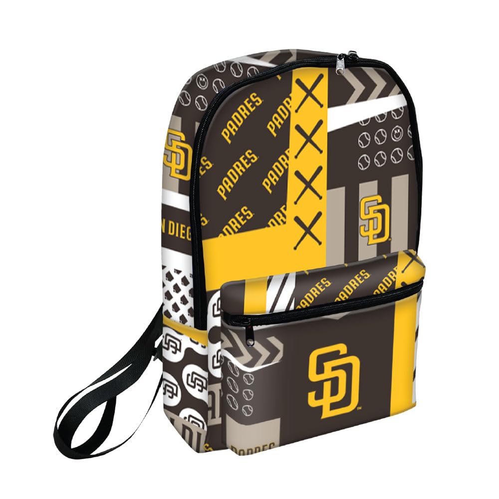 San Diego Padres B2S Basketball Backpack - Large Waterproof Travel Hiking Gym Bag for Men & Women | Durable Sports Backpack for Basketball Practice, Workout, Outdoor Adventures & Daily Commute