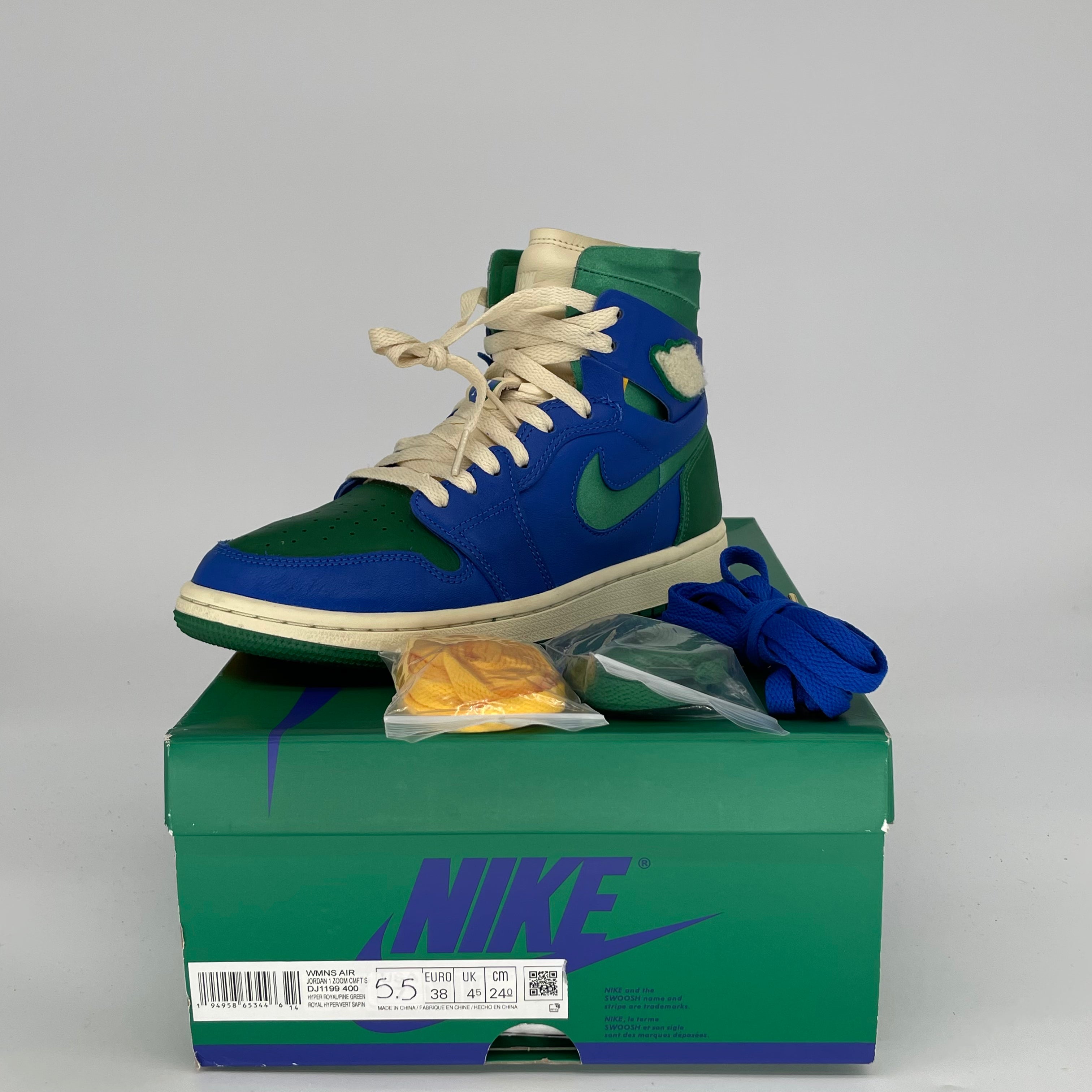 AIR JORDAN 1 ZOOM AIR CMFT ALEALI MAY CALIFIA Women's Sneakers Size 5.5/7W DJ1199-400 - Comfortable Basketball Shoes for Women, Streetwear Fashion & Casual Wear