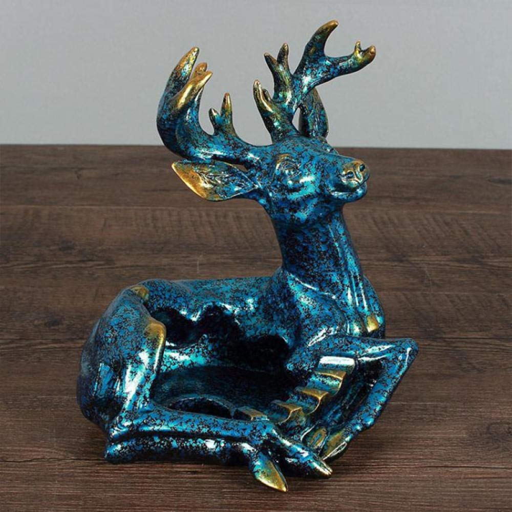 Resin Deer Sculpture Ashtray - Creative Home Decor, Desktop Figurine, Unique Gift for Smokers & Collectors (Perfect for Living Room, Office, or Man Cave)