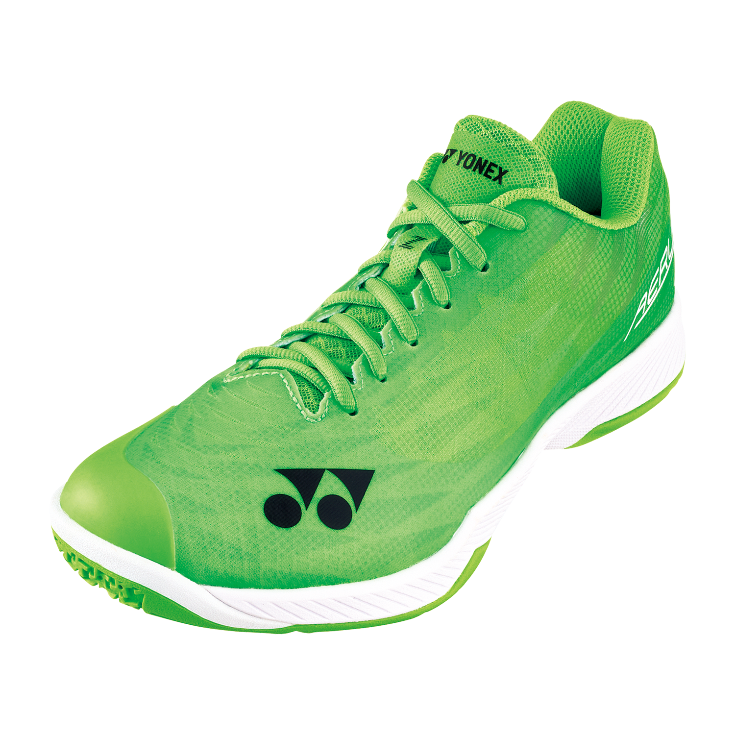 Yonex Aerus Z2 Wide Unisex Badminton Shoes - Lightweight Court Sneakers for Men & Women | Flash Green | Perfect for Indoor Badminton Matches & Training