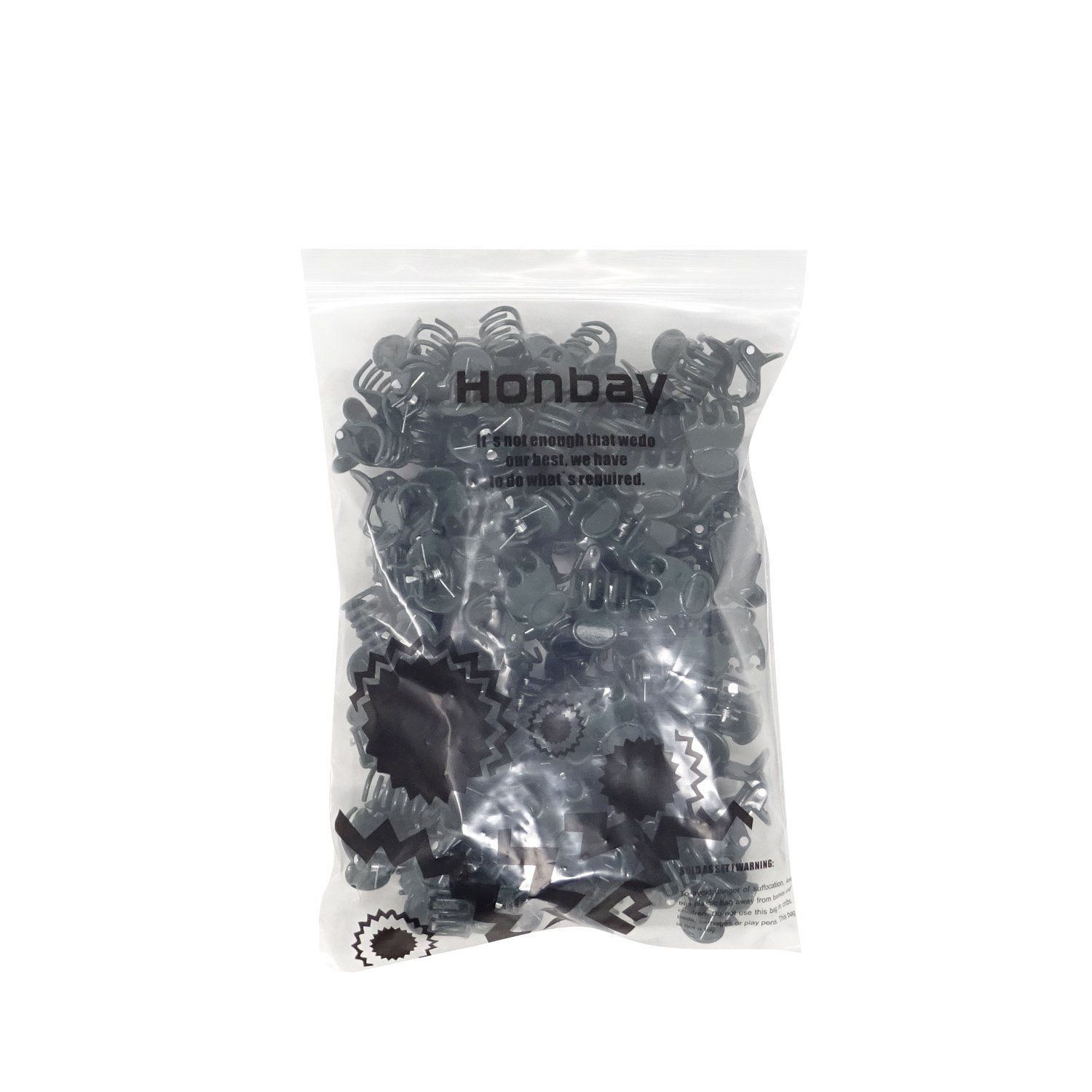 Honbay 100PCS Dark Green Orchid Clips - Tiny Plastic Plant Support Clips for Orchid Stems, Vines & Stalks to Grow Upright | Ideal for Indoor Gardening, Greenhouse Plants & Flower Arrangements