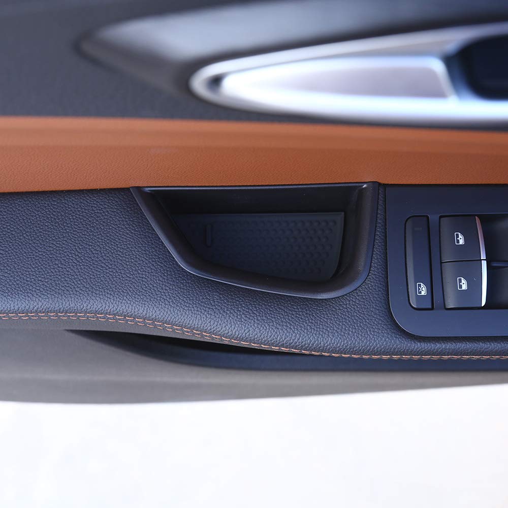 2017-2019 Alfa Romeo Giulia Car Door Storage Organizer - Non-Slip Armrest Tray with Phone Holder | Perfect for Keys, Sunglasses & Small Accessories | Durable Auto Interior Accessory